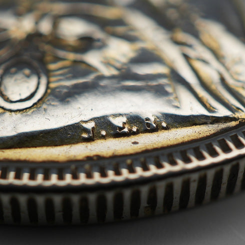 英国アンティーク 1889年 クラウン銀貨 ジュビリーヘッド/聖ジョージの竜退治 28g