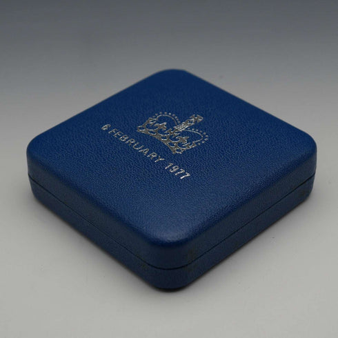 1977年 英国 エリザベス2世女王 戴冠25周年 記念銀貨 28g RoyalMint ケース・説明書付