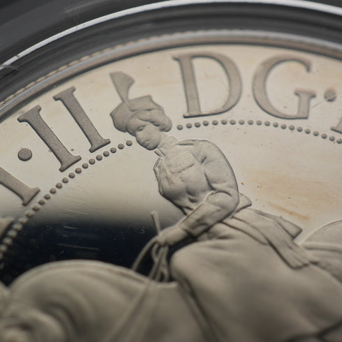 1977年 英国 エリザベス2世女王 戴冠25周年 記念銀貨 28g RoyalMint ケース・説明書付
