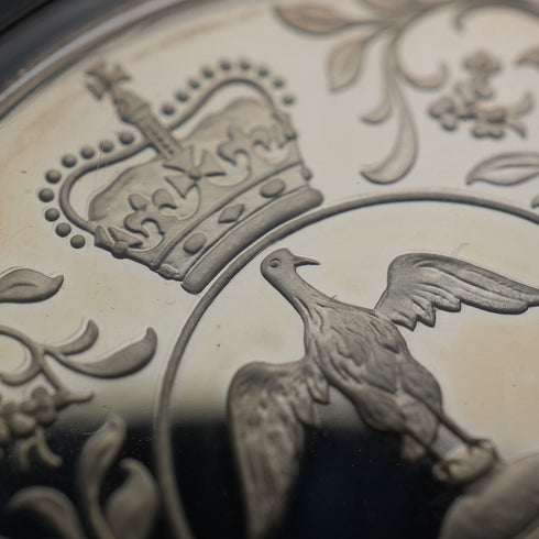 1977年 英国 エリザベス2世女王 戴冠25周年 記念銀貨 28g RoyalMint ケース・説明書付