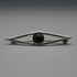 British Vintage Sterling Silver Green Stone Brooch by Hjaltasteyn Ltd