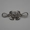 British Vintage Rennie Mackintosh Style Sterling Silver Brooch 7.2g Carrick
