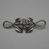 British Vintage Rennie Mackintosh Style Sterling Silver Brooch 7.2g Carrick