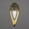 1940s US Vintage Floral Decoration Sterling Silver & Gold Plated Bookmark S. Kirk and Son