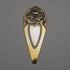 1940s US Vintage Floral Decoration Sterling Silver & Gold Plated Bookmark S. Kirk and Son
