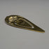 1940s US Vintage Floral Decoration Sterling Silver & Gold Plated Bookmark S. Kirk and Son
