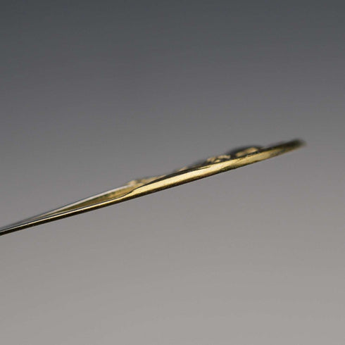 1940s US Vintage Floral Decoration Sterling Silver & Gold Plated Bookmark S. Kirk and Son