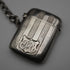 Circa 1900 British Antique Sterling Silver Albert Chain 48g Sterling Silver Vesta Case Fob