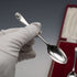 1896 Antique English Sterling Silver Picture-back Teaspoons, Set of 6, Total 84g, by Thomas Bradbury & Sons, Cased
