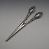 1910 English Antique Sterling Silver Handle Glove Stretchers J&R Griffin