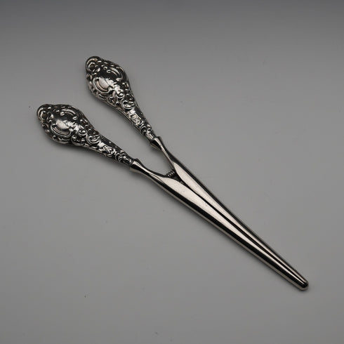 1910 English Antique Sterling Silver Handle Glove Stretchers J&R Griffin