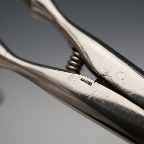 1910 English Antique Sterling Silver Handle Glove Stretchers J&R Griffin