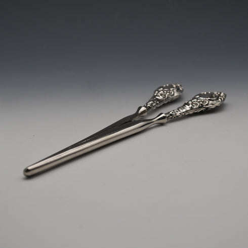 1910 English Antique Sterling Silver Handle Glove Stretchers J&R Griffin