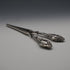 1910 English Antique Sterling Silver Handle Glove Stretchers J&R Griffin