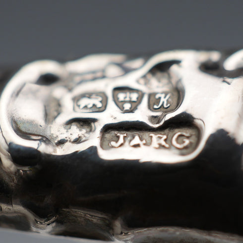 1910 English Antique Sterling Silver Handle Glove Stretchers J&R Griffin