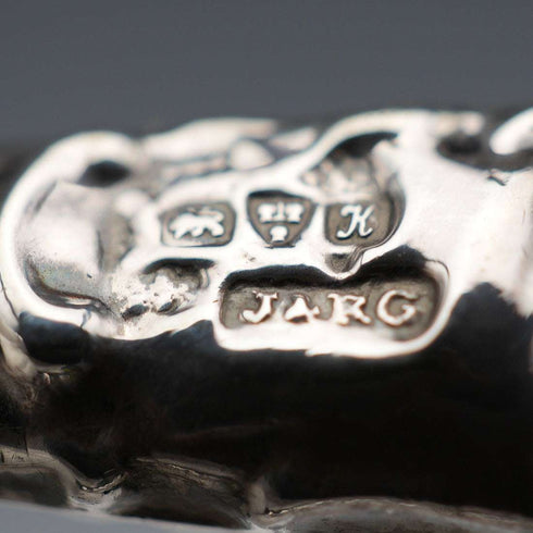 1910年 英国アンティーク 純銀ハンドル グローブストレッチャー J&R Griffin