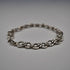 Vintage Decorative Ring Chain Sterling Silver Bracelet 11g