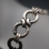 Vintage Decorative Ring Chain Sterling Silver Bracelet 11g