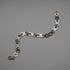 Vintage Decorative Ring Chain Sterling Silver Bracelet 11g