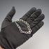 Vintage Decorative Ring Chain Sterling Silver Bracelet 11g