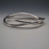 UK-made Double Interlocking Sterling Silver Bangle 51g NK