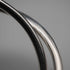 UK-made Double Interlocking Sterling Silver Bangle 51g NK