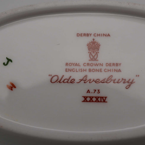 1971 Royal Crown Derby "Old Avesbury" Bone China Pin Dish