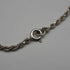 English Vintage Sterling Silver Twisted Rope Chain Necklace 39cm 7.3g
