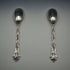 Late 19th Century English Antique Silver Plated Serving Spoon Pair