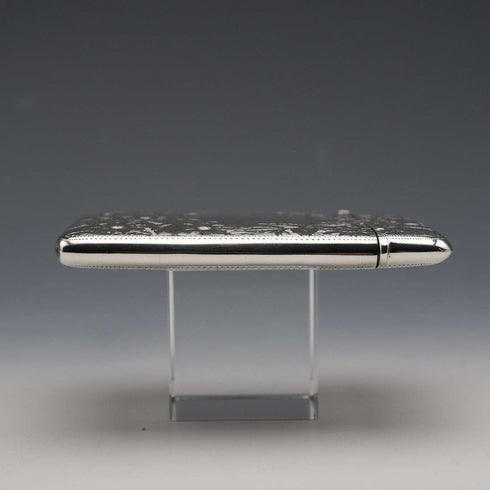 1906 British Antique Sterling Silver Card Case 64g Joseph Gloster