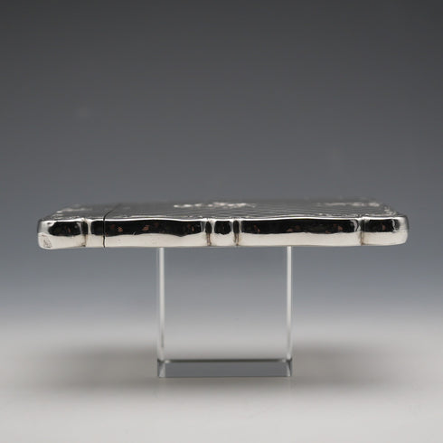 1846年 英国アンティーク 純銀製 カードケース 77g Edward Smith