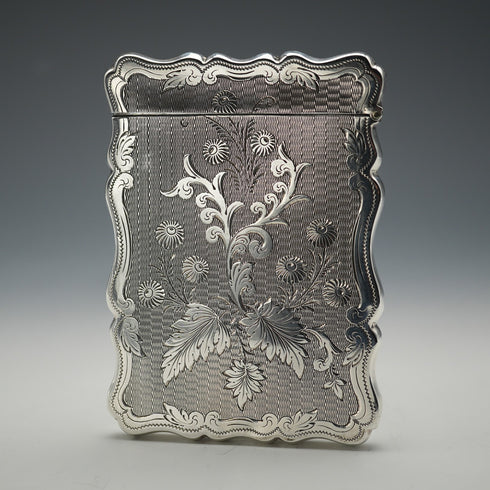 1902年 英国アンティーク 純銀製カードケース 61g Sydney&Co