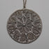 Vintage Sterling Silver Filigree Pendant with Sterling Silver Necklace, total 12.1g