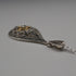 Vintage Sterling Silver & Marcasite Teardrop Pendant with Sterling Silver Necklace, Total 6.1g