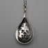 Vintage Sterling Silver & Marcasite Teardrop Pendant with Sterling Silver Necklace, Total 6.1g