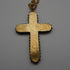 Antique Nickel & Micro Mosaic Cross Pendant with Necklace