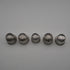 UK antique and vintage sterling silver thimbles, set of 5, 17.8g total