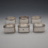 Antique British silver plate napkin rings, set of 6