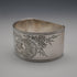 Antique British silver plate napkin rings, set of 6