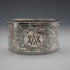 Antique British silver plate napkin rings, set of 6