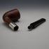 1900 British Antique JB Smoking Pipe with Sterling Silver Decoration in Case
