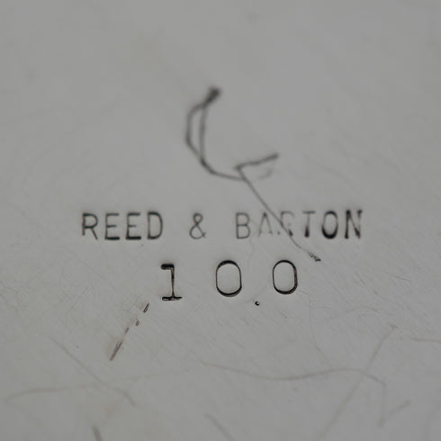 米国ヴィンテージ シルバープレート製 フクロウ彫刻 アクセサリートレイ Reed&Barton