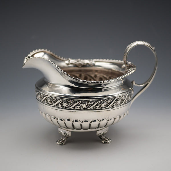 1822年 英国アンティーク アイルランド 純銀製ジャグ 247g James Scott