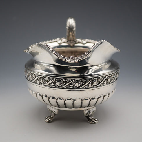 1822 English Antique Irish Sterling Silver Jug 247g James Scott