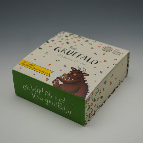 UK "The Gruffalo" 20th Anniversary 50p Proof Silver Coin Royal Mint, Cased with Certificate of Authenticity