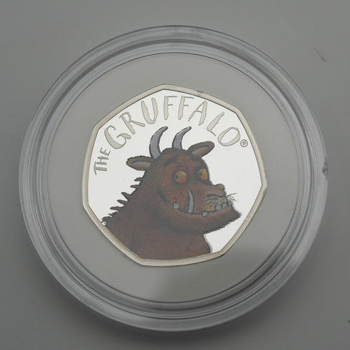 UK "The Gruffalo" 20th Anniversary 50p Proof Silver Coin Royal Mint, Cased with Certificate of Authenticity