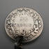 UK Antique Silver Plated Albert Chain with 1838 Sixpence Silver Fob