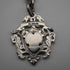 British Antique Solid Silver Albert Chain with Solid Silver Medal Fob 37cm total length 59g