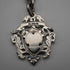 British Antique Solid Silver Albert Chain with Solid Silver Medal Fob 37cm total length 59g