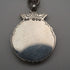 English Antique Sterling Silver Albert Chain with Sterling Silver Medal Fob, 22cm Total Length, 39g